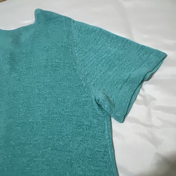 NWT Maggie Barnes Cardigan Duster Sweater Top Plus Size 2X 22/24 Sea Green Aqua - Picture 14 of 15